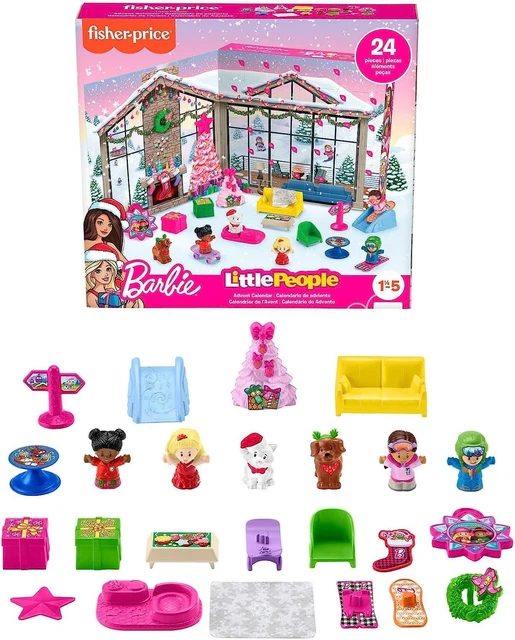 FISHERPRICE LITTLE PEOPLE Barbie Advent Calendar & Playset 24 Figures