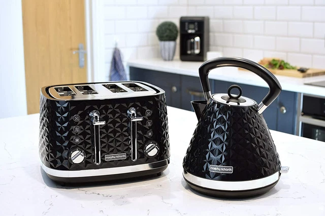 MORPHY RICHARDS VECTOR Set Kettle 4 Slice Toaster Microwave Bread
