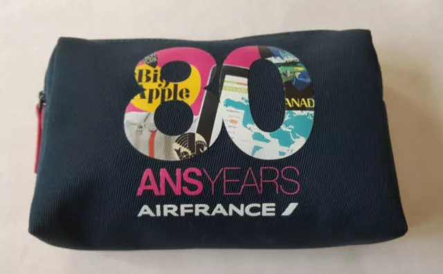 Air France Airlines Wallet Bag Empty Amenity Kit 80 Ans 80th Anniversary