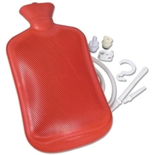 Personal Hot or Cold Water Bottle Douche Enema Syringe Kit Bag