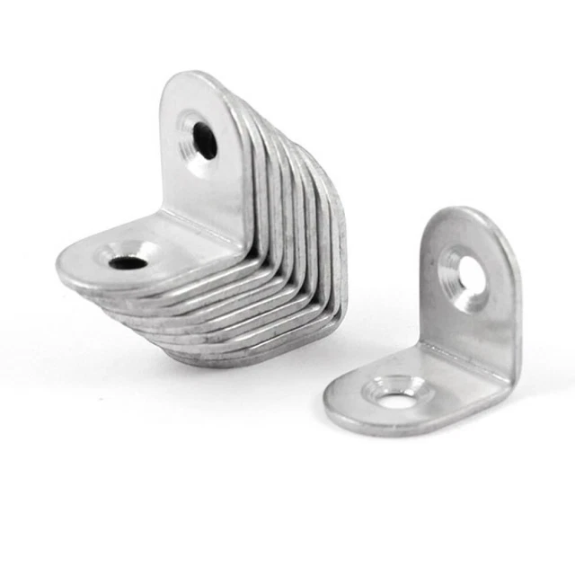 20 Pcs L Bracket Corner Brace Code Hardware Brackets Metal Right Angle