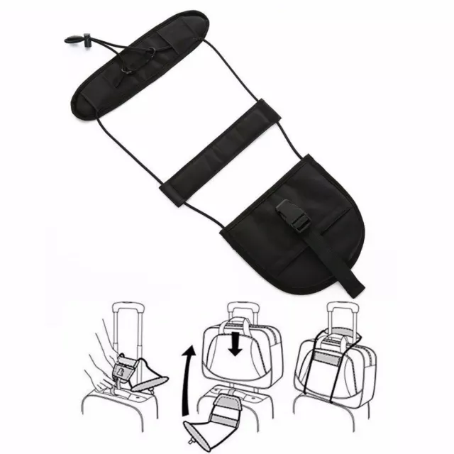 Travel Adjustable  Luggage Strap Suitcase Tape Belt Add A Bag Carry On Bungee