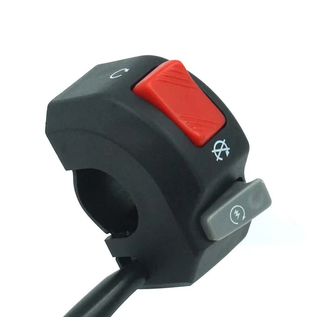 12V Right Motorcycle Switches 7/8" 22mm Handlebar Mount Headlight Fog Light Horn