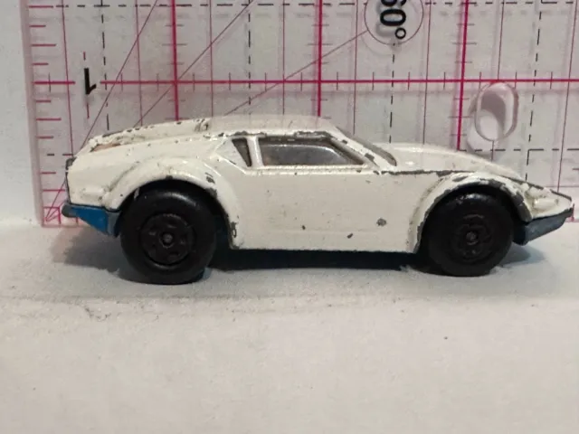 White De Tomaso Pantera 1975 Superfast Matchbox Diecast Car