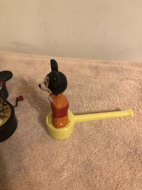 Vintage Walt Disney Mickey Mouse Bubble Pipe & Guitar 2