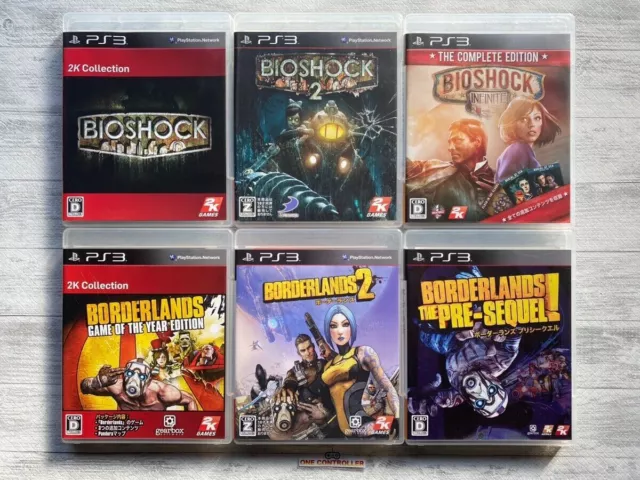 SONY PS3  Bioshock 2K Collection & 2 & Infinite & Borderlands set from Japan