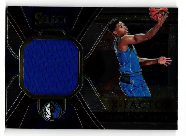 2018-19 Panini Select X Factor Memorabilia Mavericks Dennis Smith Jr. Jersey