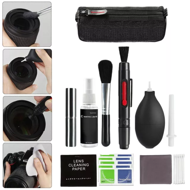 10x Professional Lens Cleaning Cleaner Kit for Nikon Sony DSLR Camera stz