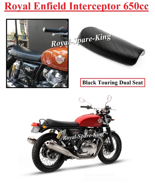 Royal Enfield "TOURING DUAL SEAT BLACK" For Interceptor 650cc
