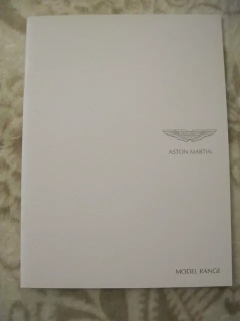 2012 Aston Martin Range Brochure Prospekt Catalogue ENGLISH 40 pgs ONE-77 Nice