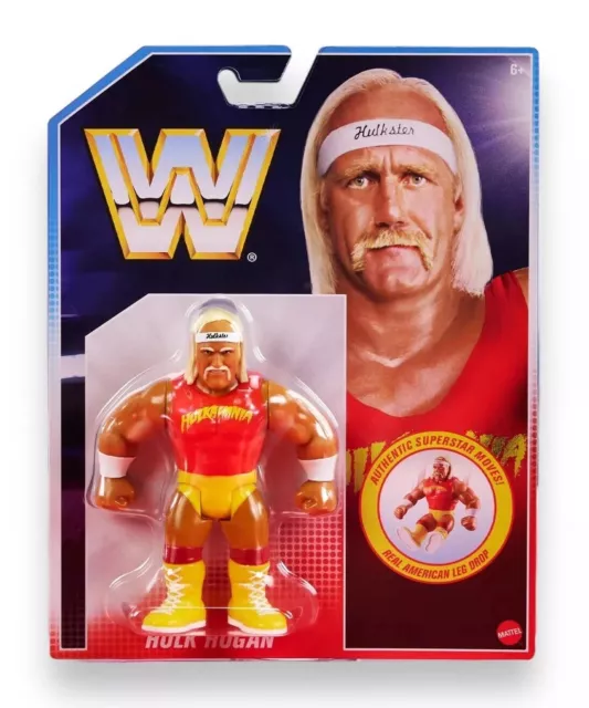 WWE WWF Hulk Hogan Hulkamania Hasbro Retro Action Figure Brand New