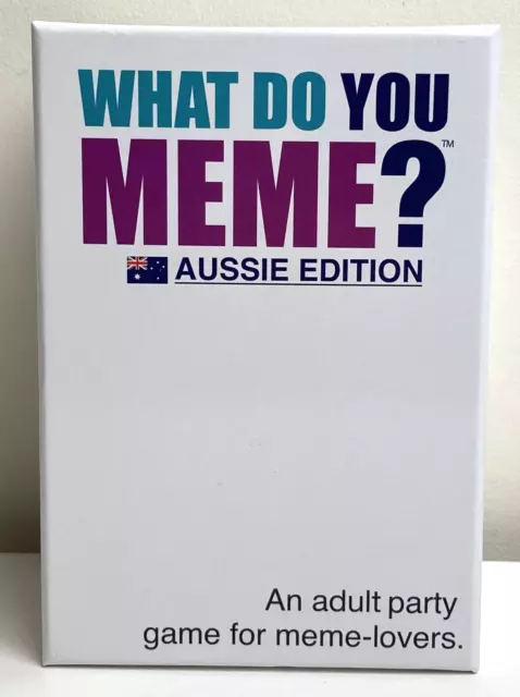 What Do You Meme? Aussie Edition Card Game, Adult Party Game, GC