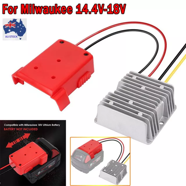 Step Down DC Voltage Converter for Milwaukee 18V to 12V Battery Dock DIY Adapter