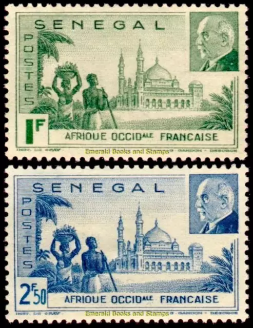 EBS Senegal 1941 - Vichy - Pétain - Djourbel Mosque - SN 177-178 MNH**