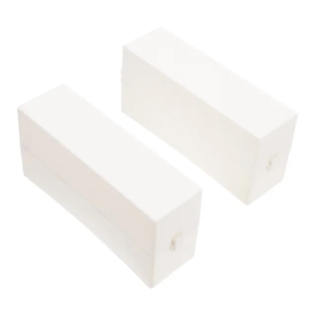 2 pz coperchio contenitore scatola per rettifica plastica bianca