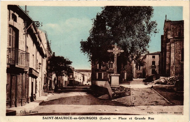 CPA AK St-MAURICE-en-GOURGOIS - Place et Grande Rue (580400)