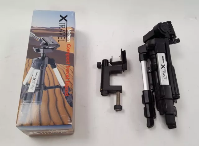 VELBON COMPACT X TRAVEL TRIPOD with PANHEAD PH-446Q BOXED + Hama Mount