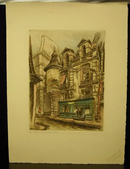 El Torreta Calle Hautefeuille Apuesta 6E 1952 Ensayo Por Marcel Bessan