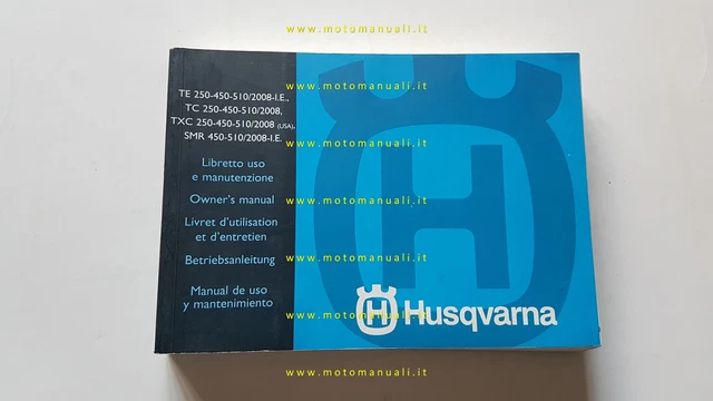 Husqvarna TE TC TCX SMR 250-450-510 2008 manuale uso manutenzione originale