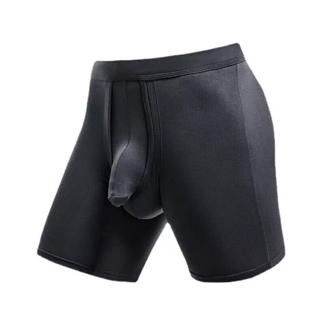 Mens Underwear Separate Penis Ball Pouch Breathable Comfort Sport Boxer Shorts