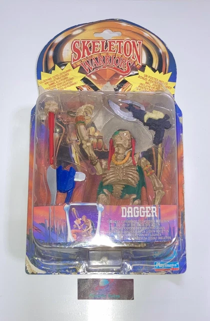 Figurine Skeleton Warriors Dagger – Playmates 1994 – Boîte Abîmée