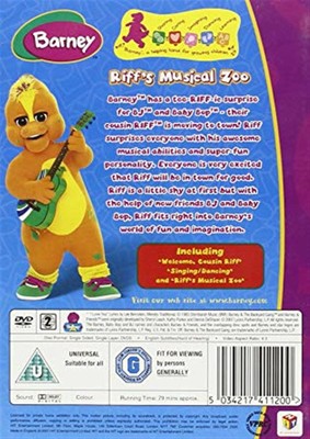 BARNEY - RIFF'S Musical Zoo - 2007 Barney the Dinosaur Brand New UK ...