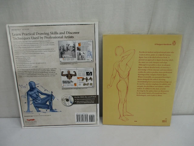 HOW TO DRAW the Human Figure and How to Draw and Paint Anatomy Book Lot ...
