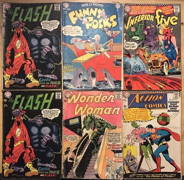DC Golden Age & Silver Age Comic Lot w/Wonder Woman #148, Action Comics #335
