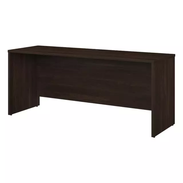 Office 500 72W x 24D Credenza Desk in Black Walnut - Engineered Wood