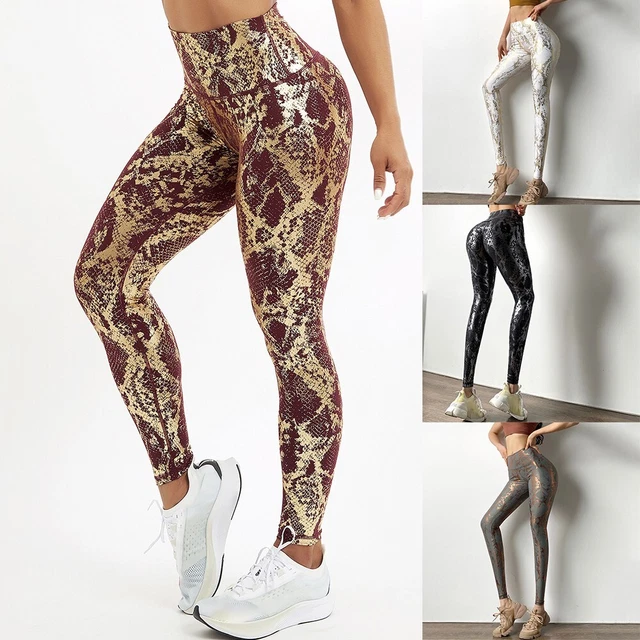 1 Pantaloni Yoga Bianco/Grigio/Nero / Vino Rosso Butt Sollevamento Vita Alta
