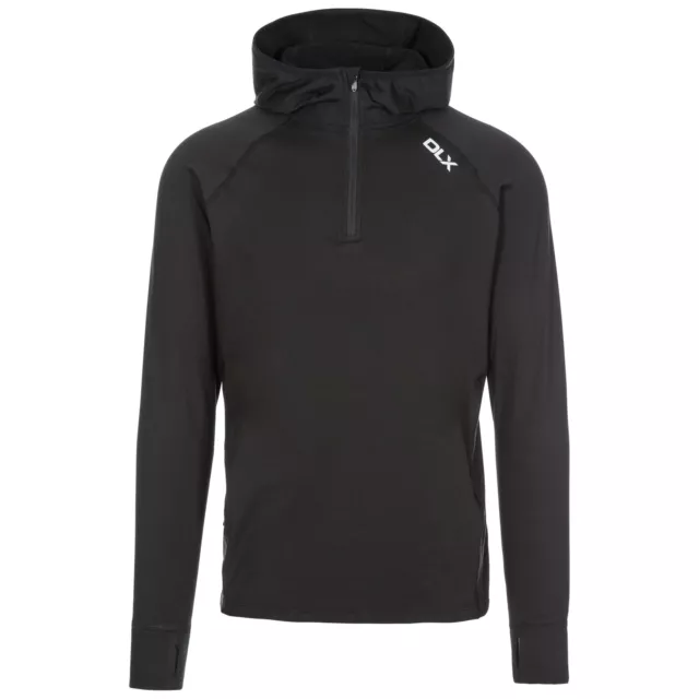 Trespass Robins Mens Hooded Long Sleeve Active Gym Workout Top