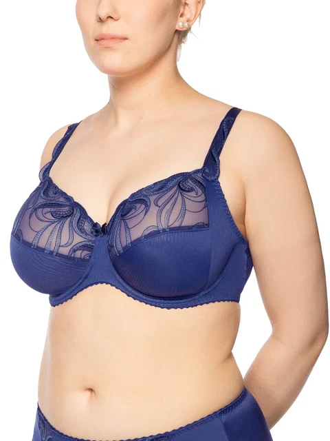 Ulla Women's Full Figure Underwire Bra | Seamless Support Bra With Floral Design