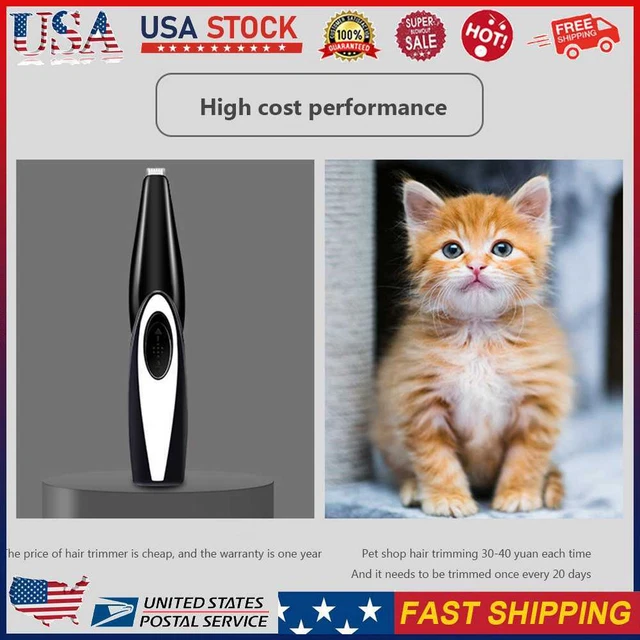 Electric Dog Paw Shaver Mini Portable Ceramic Cutter Head Low Noise Pet Supplies