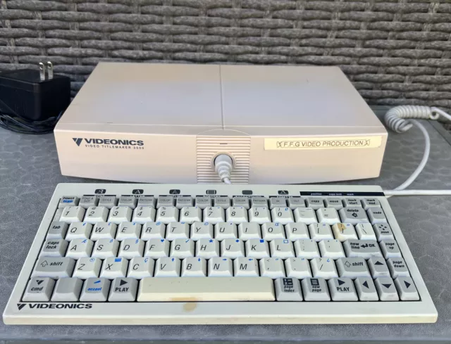 Videonics Model TM-3000 TitleMaker 3000, Working