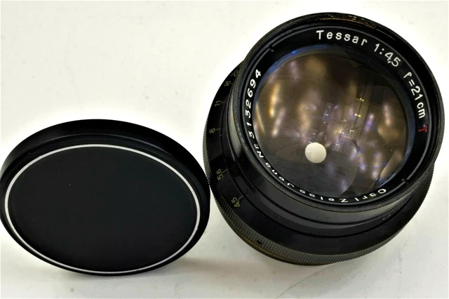 Carl Zeiss Jena Tessar 1:4.5 f=21cm T Nr.3132694 Großformat Objektiv