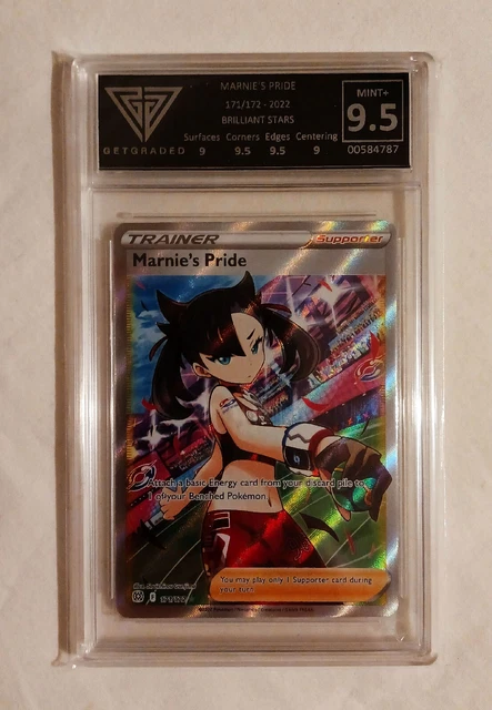 Graded Marnie's Pride 171/172 Full Art Brilliant Stars GetGraded 9.5 Mint+