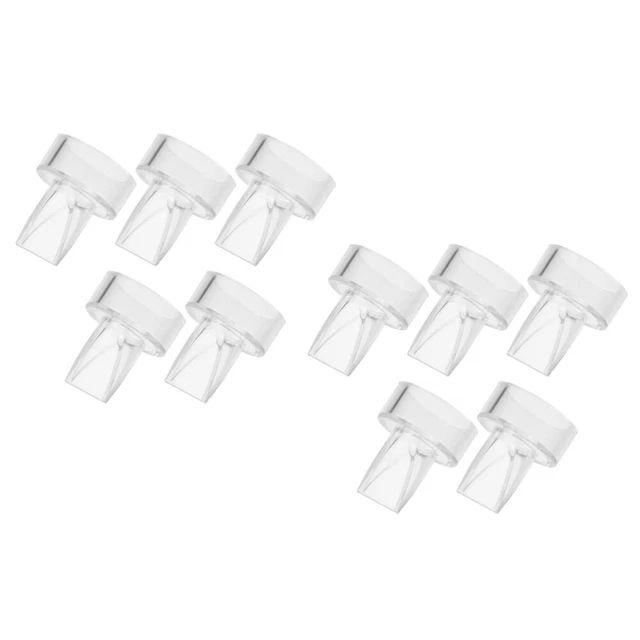 10 piezas de accesorios para extractores de leche gel de sílice bebé válvulas de pico de pato de repuesto