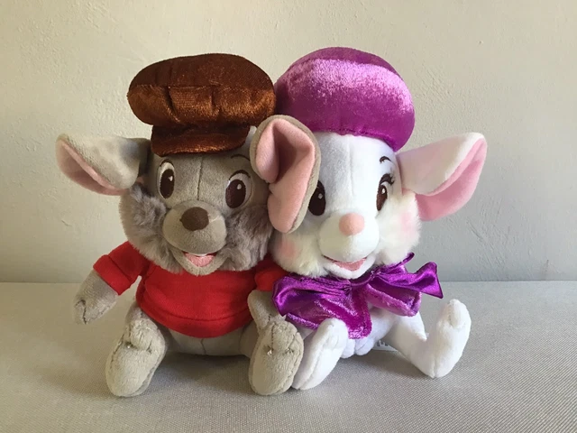 DISNEY STORE BERNARD Miss Bianca The Rescuers Plush Soft Toy RARE £19. ...