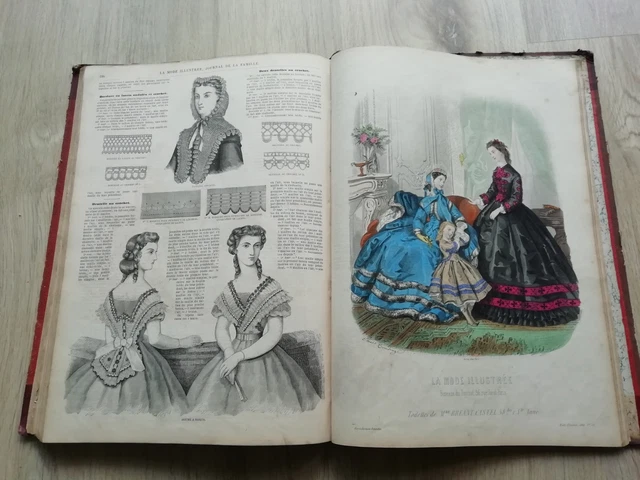 LA MODE ILLUSTRÉE - 53 n° année 1882 complète - gravures, patrons