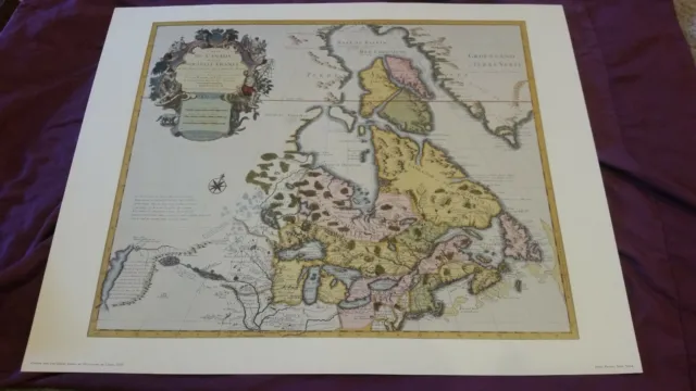 Canada and the Great Lakes by Guillaume De L'isle 1720 Penn Prints reproduction