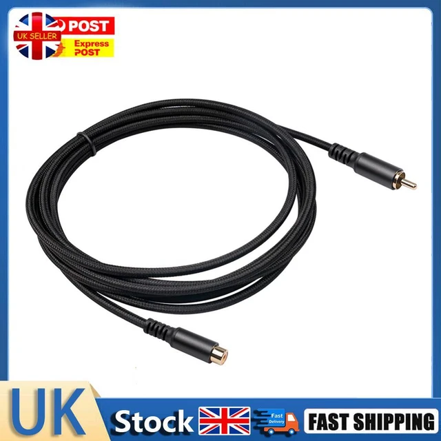 RCA Male to Female Audio Video Extension Cable Extension Cord (1.8m) Hot