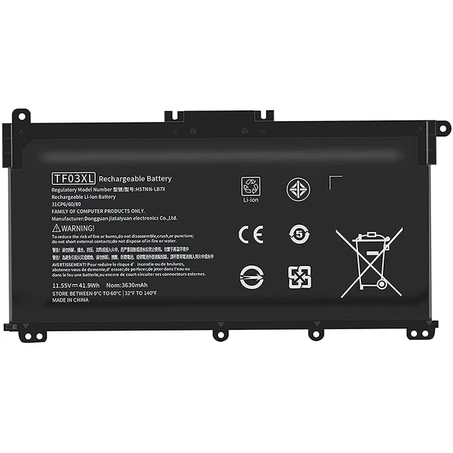 TF03XL Batterie Pour HP Pavilion X360 14-bf0xx 14-bk0xx 14-bp0xx Et Modèles 15-17 - 11.55V 3630mAh