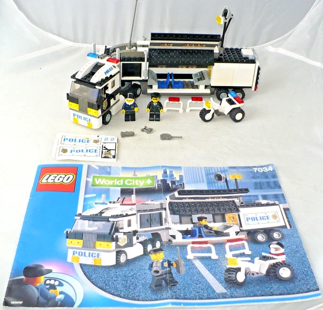 Lego World City Police # 7034 Surveillance Truck