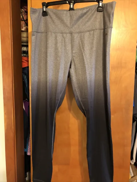 STUDIO BY ENERGY Zone Womens Yoga Pants 1X Grey A220 $11.99 - PicClick