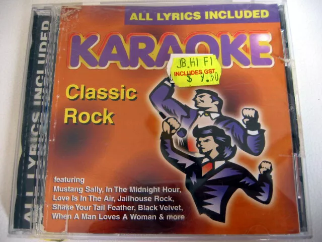 Karaoke Song Sing Along Audio CD with Printed Lyrics Classic Rock Mustang Sall#a