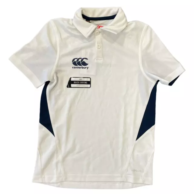 Canterbury Cricket Kid's Polo (Size 8Y) Core CCC Logo Polo Shirt - New