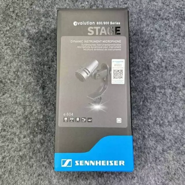 Sennheiser E604 Clip on Drum Cardioid Dynamic Microphone Drum Microphone New 3