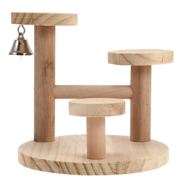1pc Hamster Kletterleiter Natural Holz Hamster Plattformplattform Spielzeug