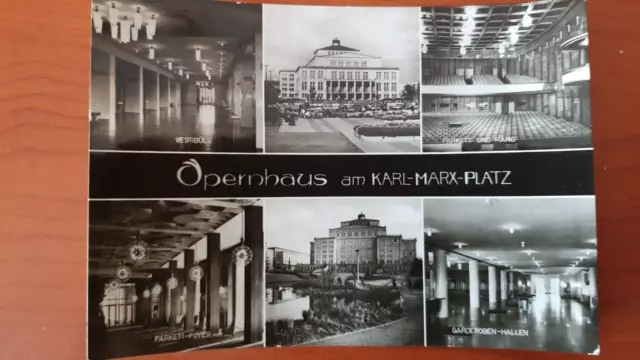 Postkarte a237 gelaufen, Leipzig, Opernhaus, Ansichtskarte, Sammlung, AK