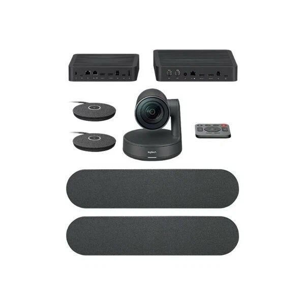 LOGITECH RALLY PLUS 4K Video Conferencing - Camera Speakers Mic Pod ...
